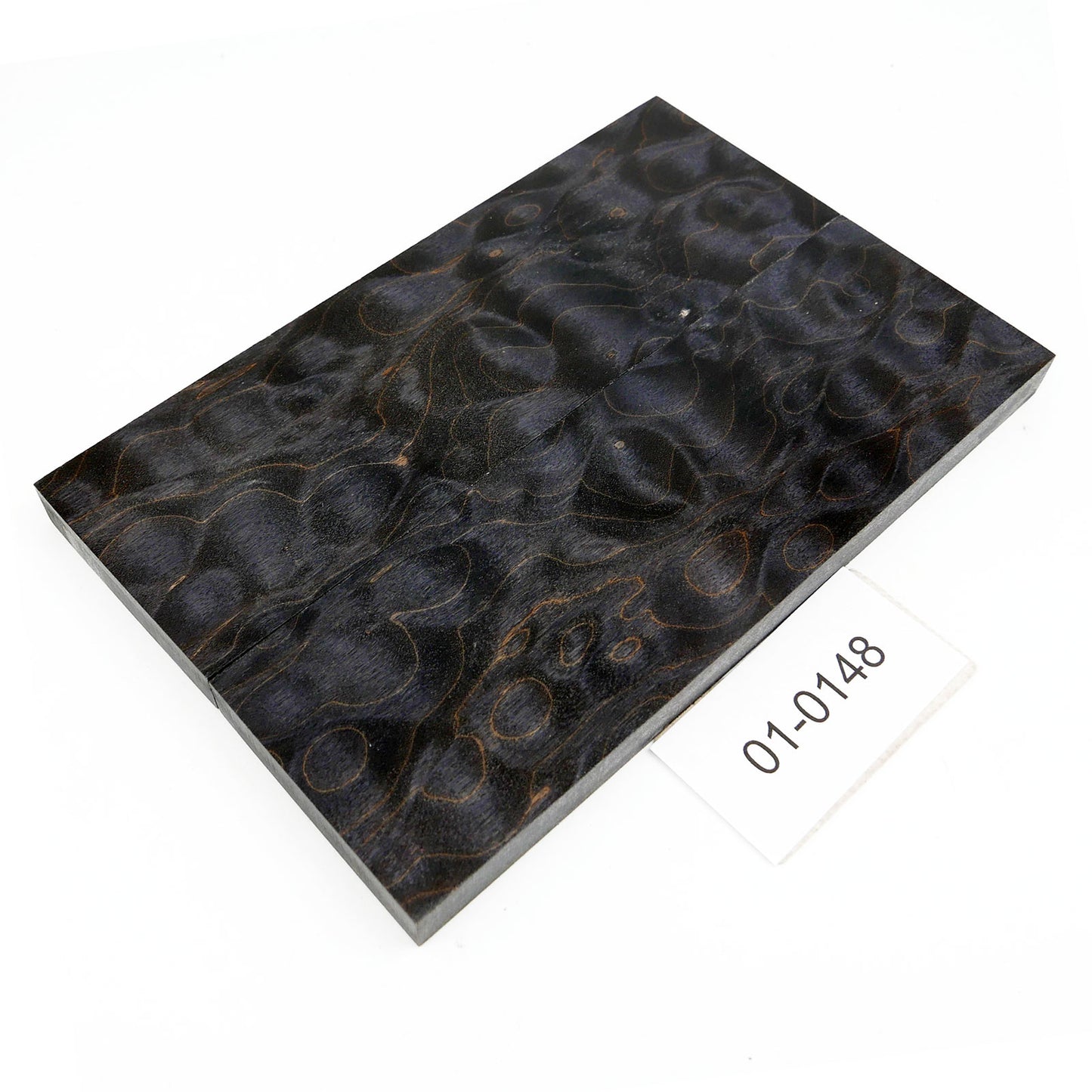 QUILTED MAPLE STABILIZED WOOD KNIFE SCALES 01-0148