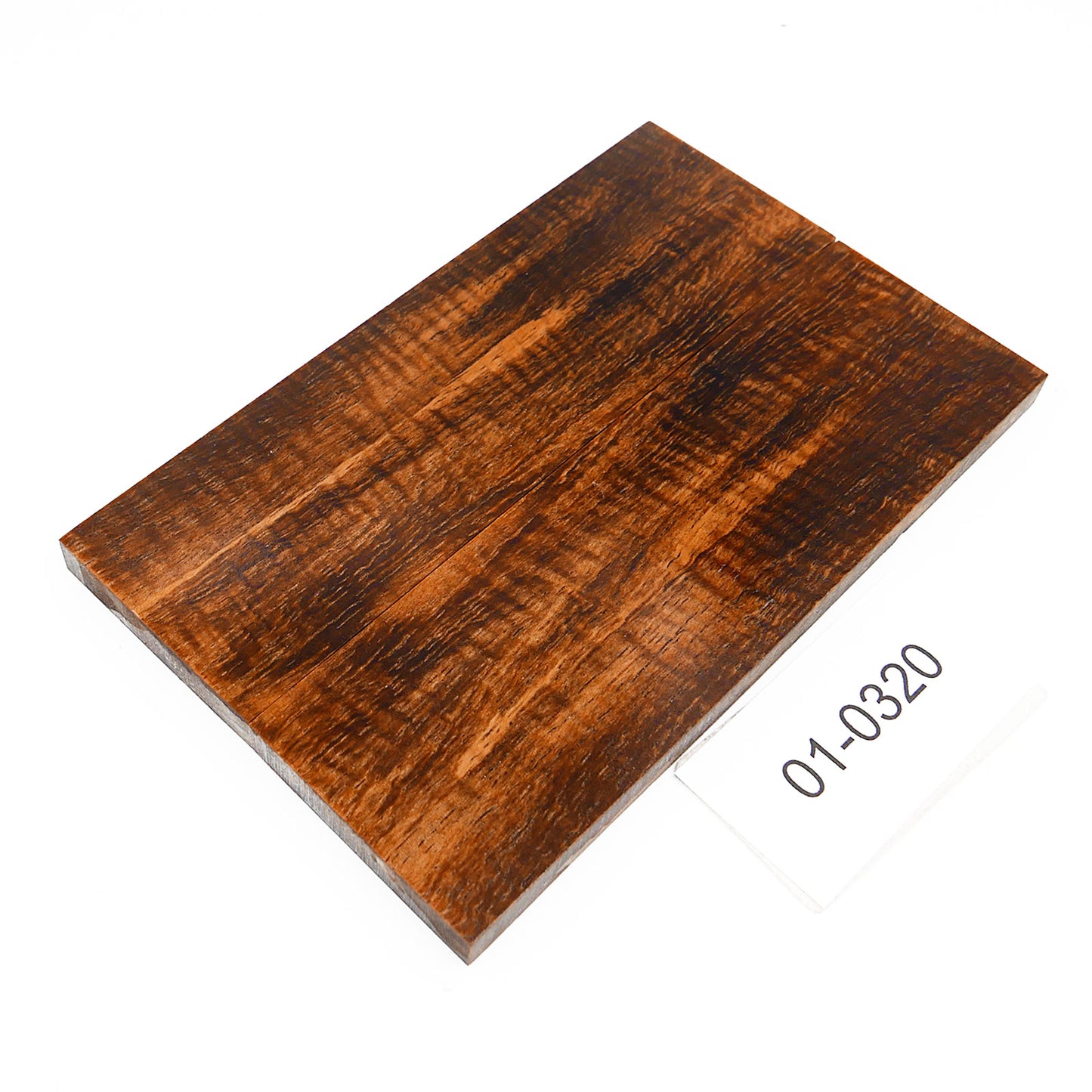 HAWAIIANISCHES CURLY KOA STABILISIERT MESSER SCHALENPAAR 01-0320