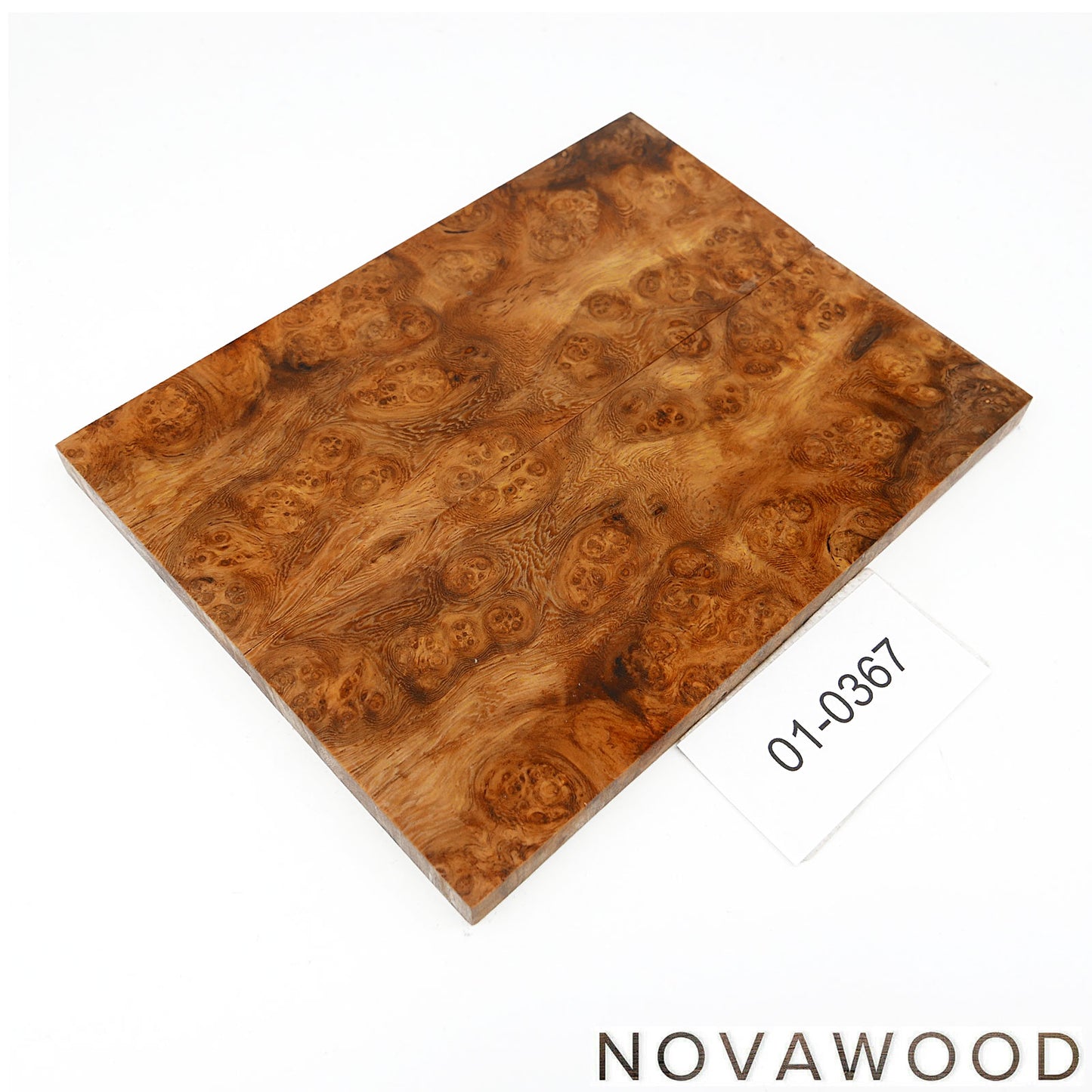AMBOYNA SAPWOOD STABILIZED KNIFE WOOD SCALES 01-0367