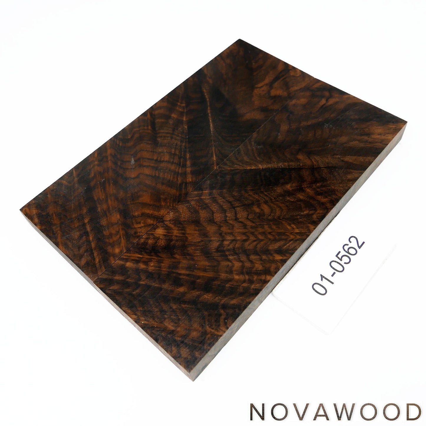 WALNUT BURL STABILIZED WOOD KNIFE SCALES 01-0562