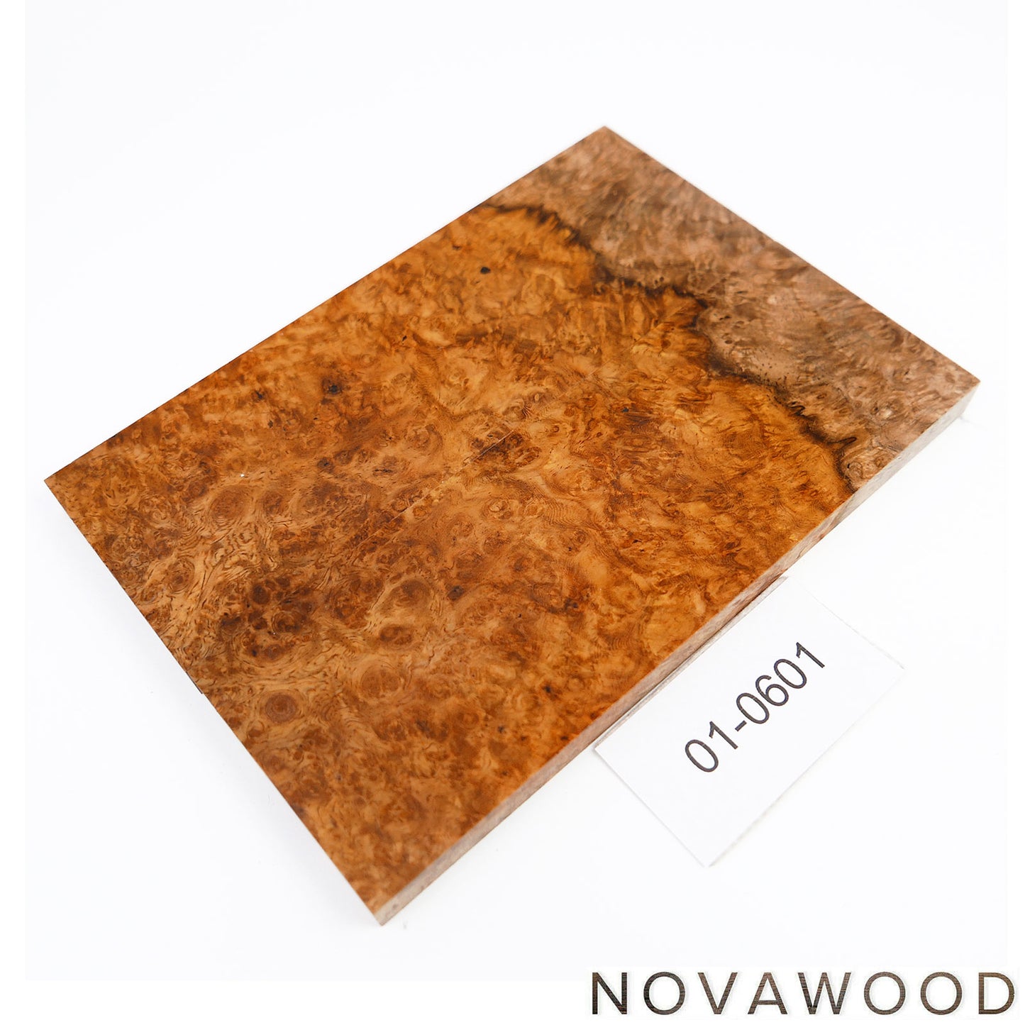 AMBOYNA SAPWOOD STABILIZED KNIFE WOOD SCALES 01-0601