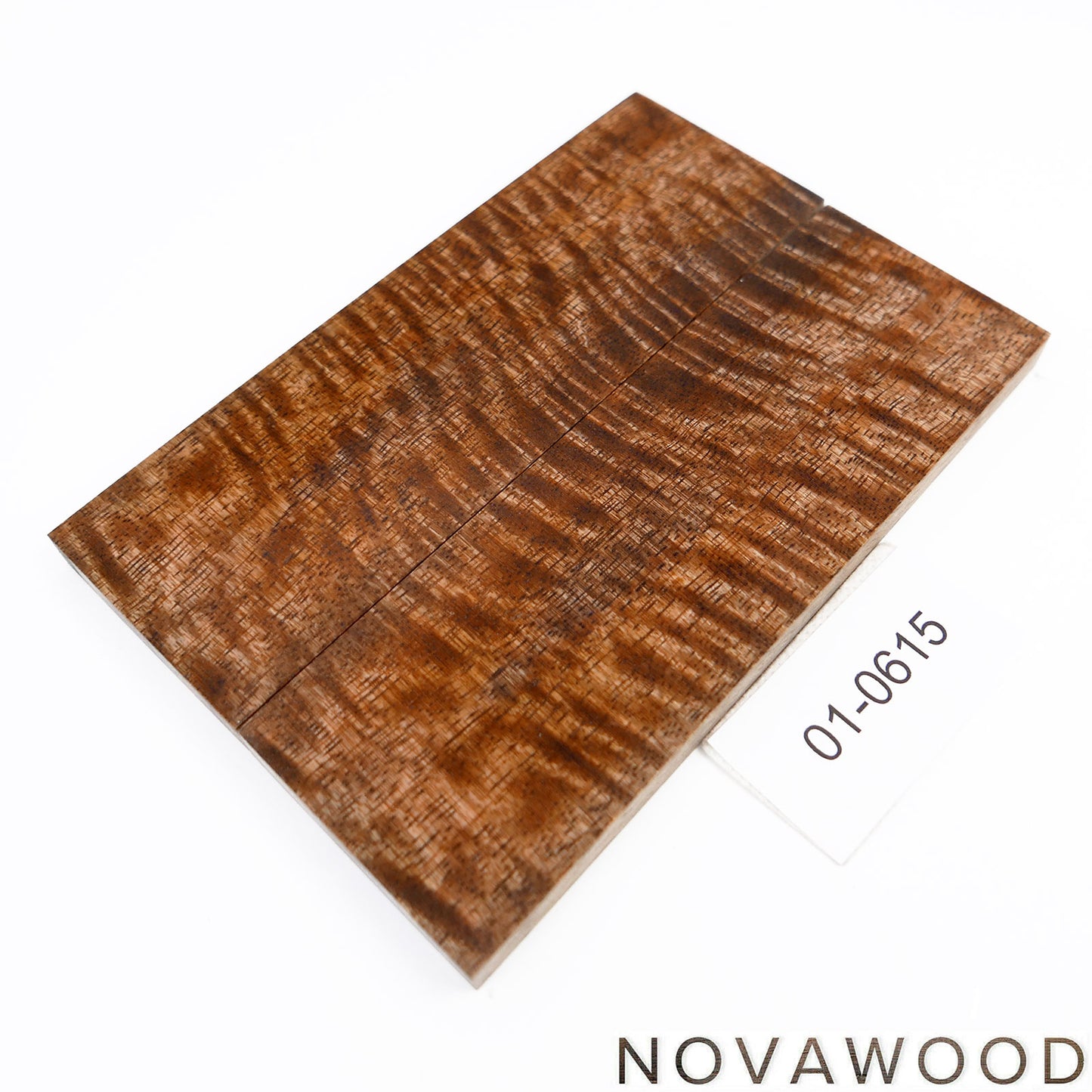 CURLY MANGO STABILIZED WOOD KNIFE SCALES 01-0615