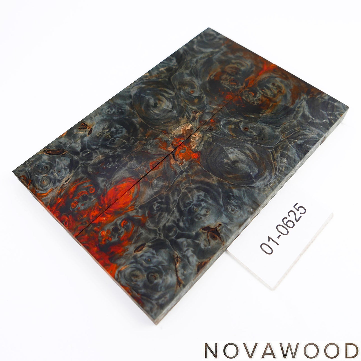 CHESTNUT BURL STABILIZED WOOD KNIFE SCALES 01-0625