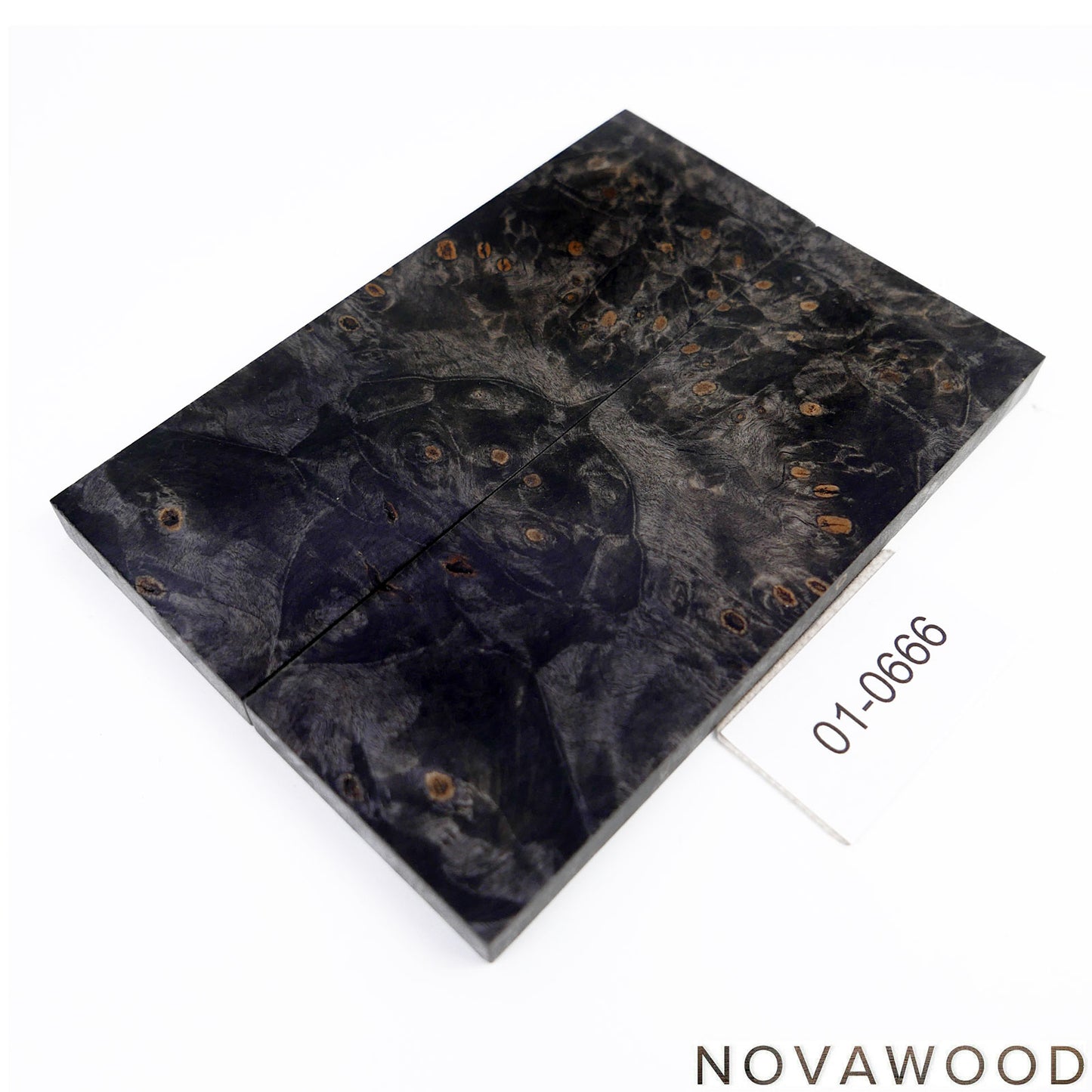 BUCKEYE BURL STABILIZED WOOD KNIFE BLOCK 01-0666