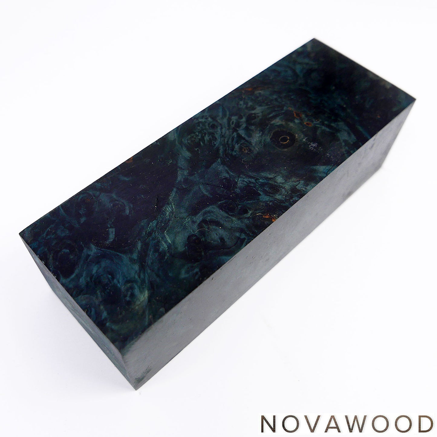 CHESTNUT BURL STABILIZED WOOD KNIFE BLOCK 01-0718