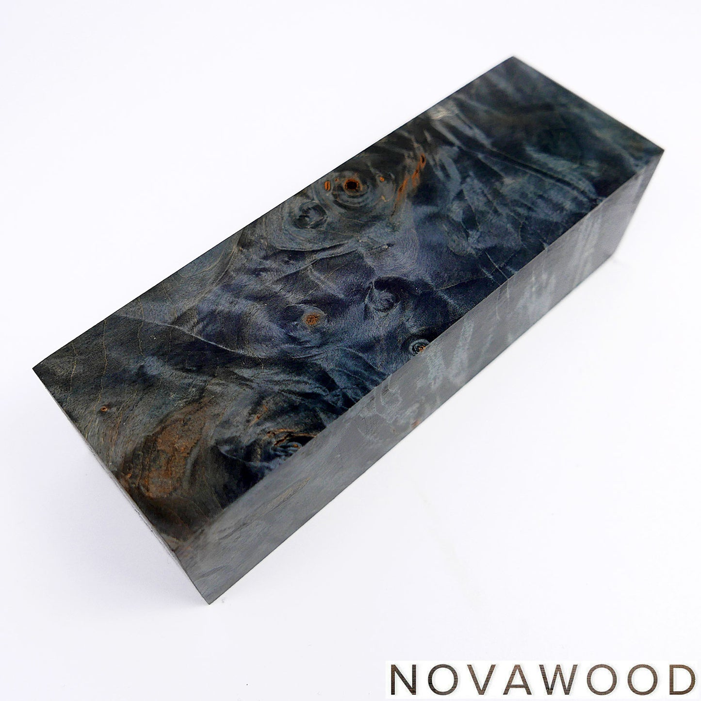 CHESTNUT BURL STABILIZED WOOD KNIFE BLOCK 01-0720