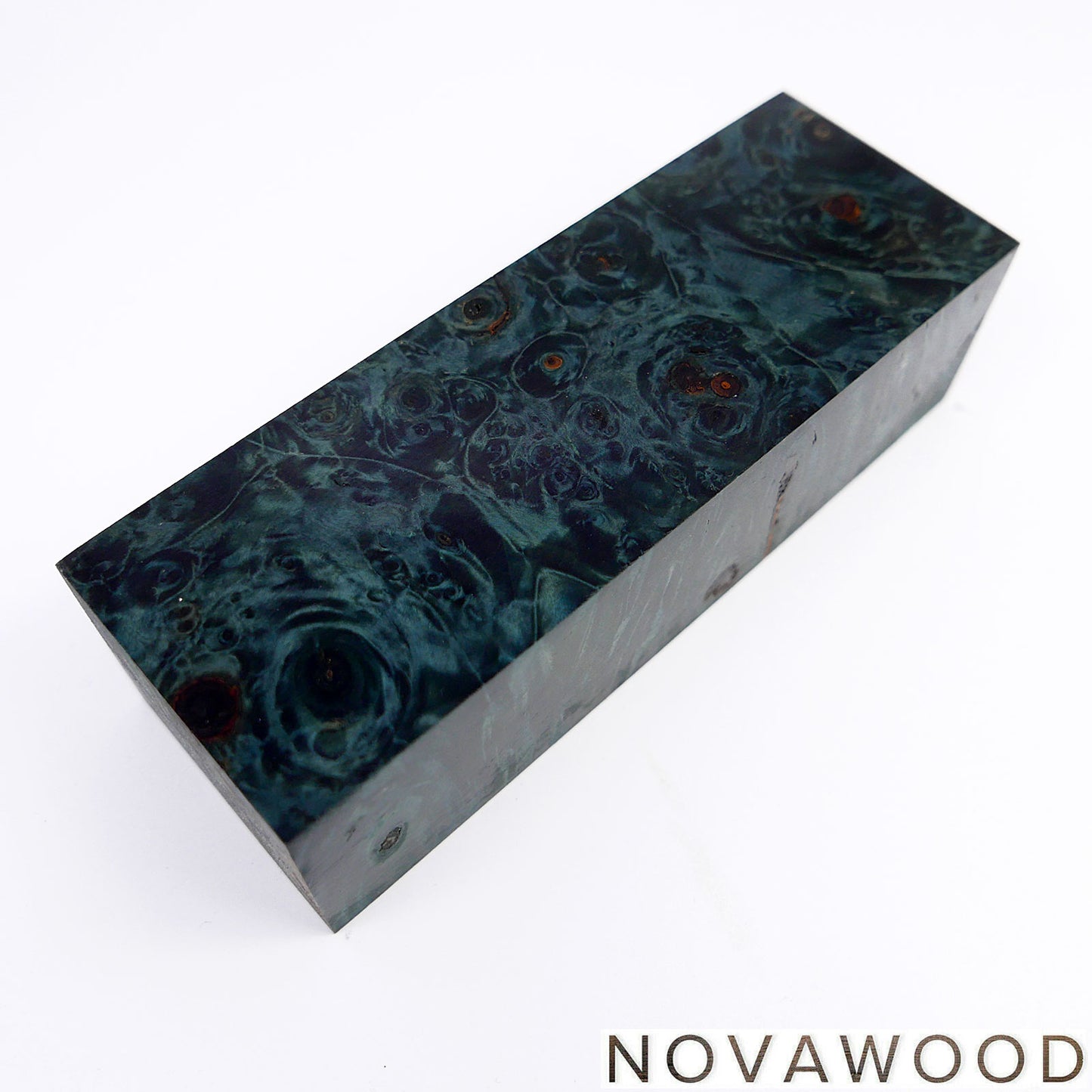 CHESTNUT BURL STABILIZED WOOD KNIFE BLOCK 01-0722