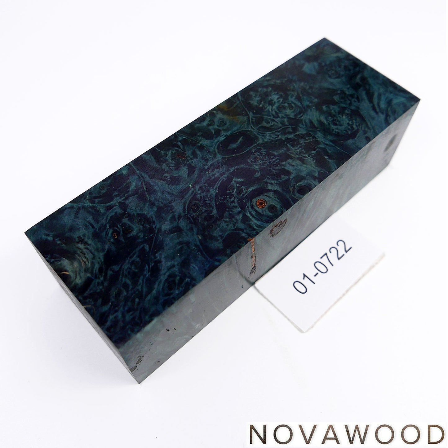 CHESTNUT BURL STABILIZED WOOD KNIFE BLOCK 01-0722