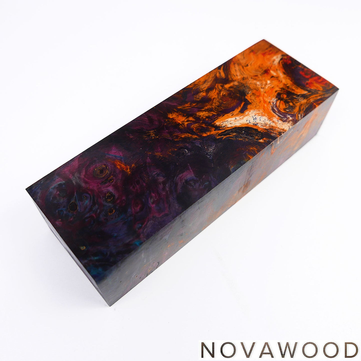 CHESTNUT BURL STABILIZED WOOD KNIFE SCALES 01-0728