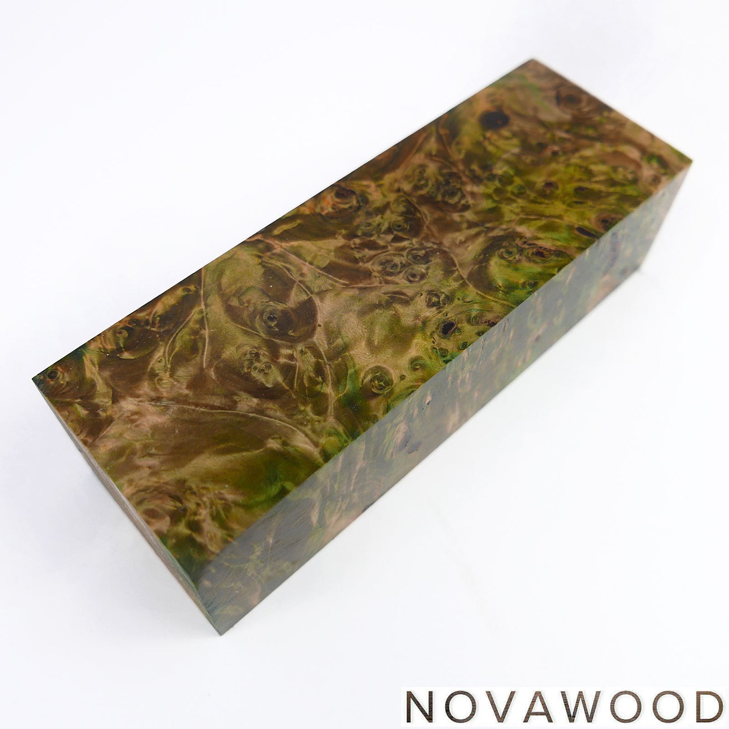 CHESTNUT BURL STABILIZED WOOD KNIFE SCALES 01-0736