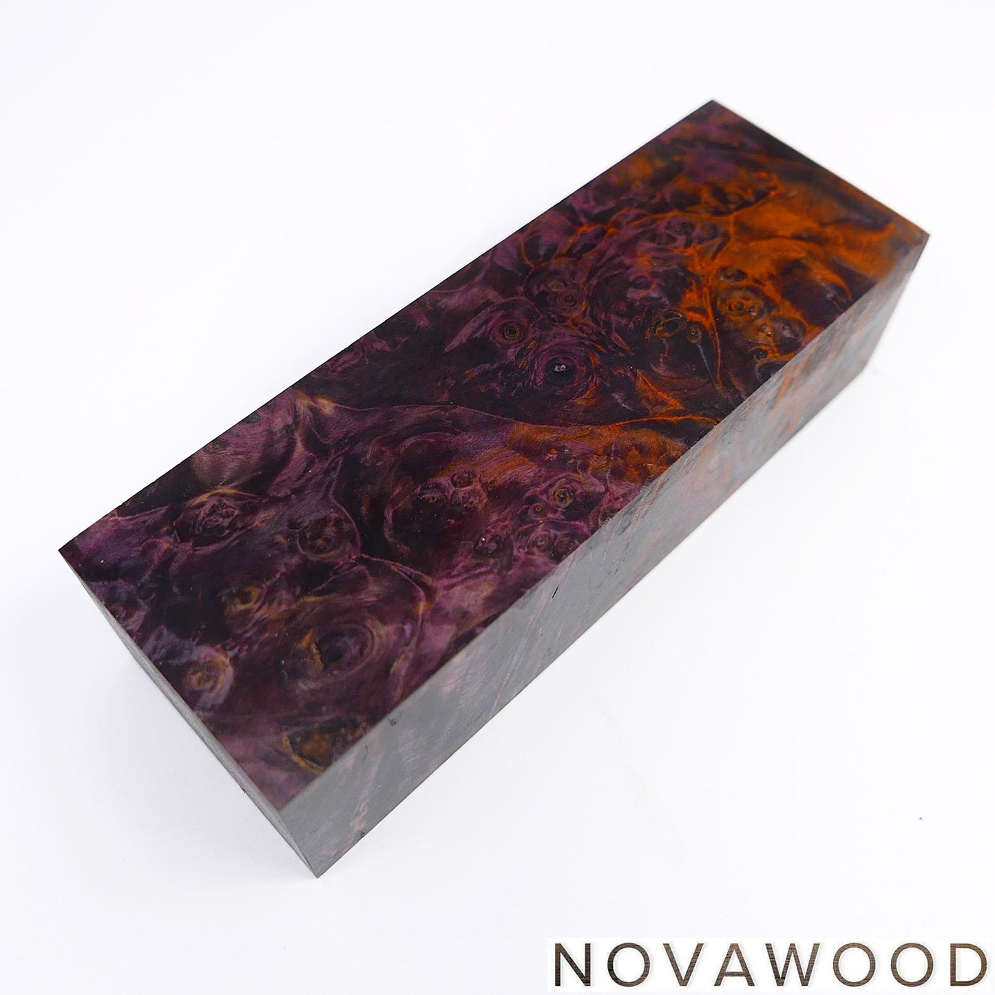 CHESTNUT BURL STABILIZED WOOD KNIFE SCALES 01-0737