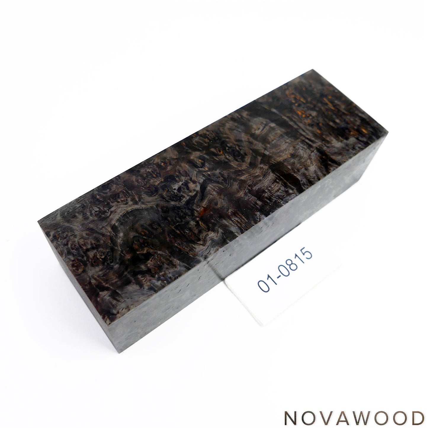 AMBOINA BURL STABILISIERT HOLZ MESSER BLOCK 01-0815