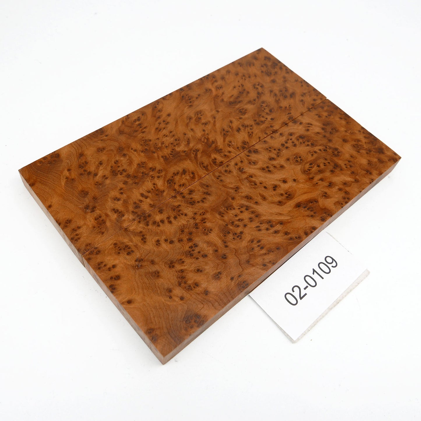 THUJA BURL KNIFE WOOD SCALES 02-0109