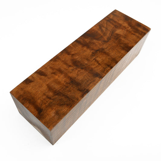 QUILTED MAPLE STABILIZED WOOD KNIFE BLOCK 01-0109