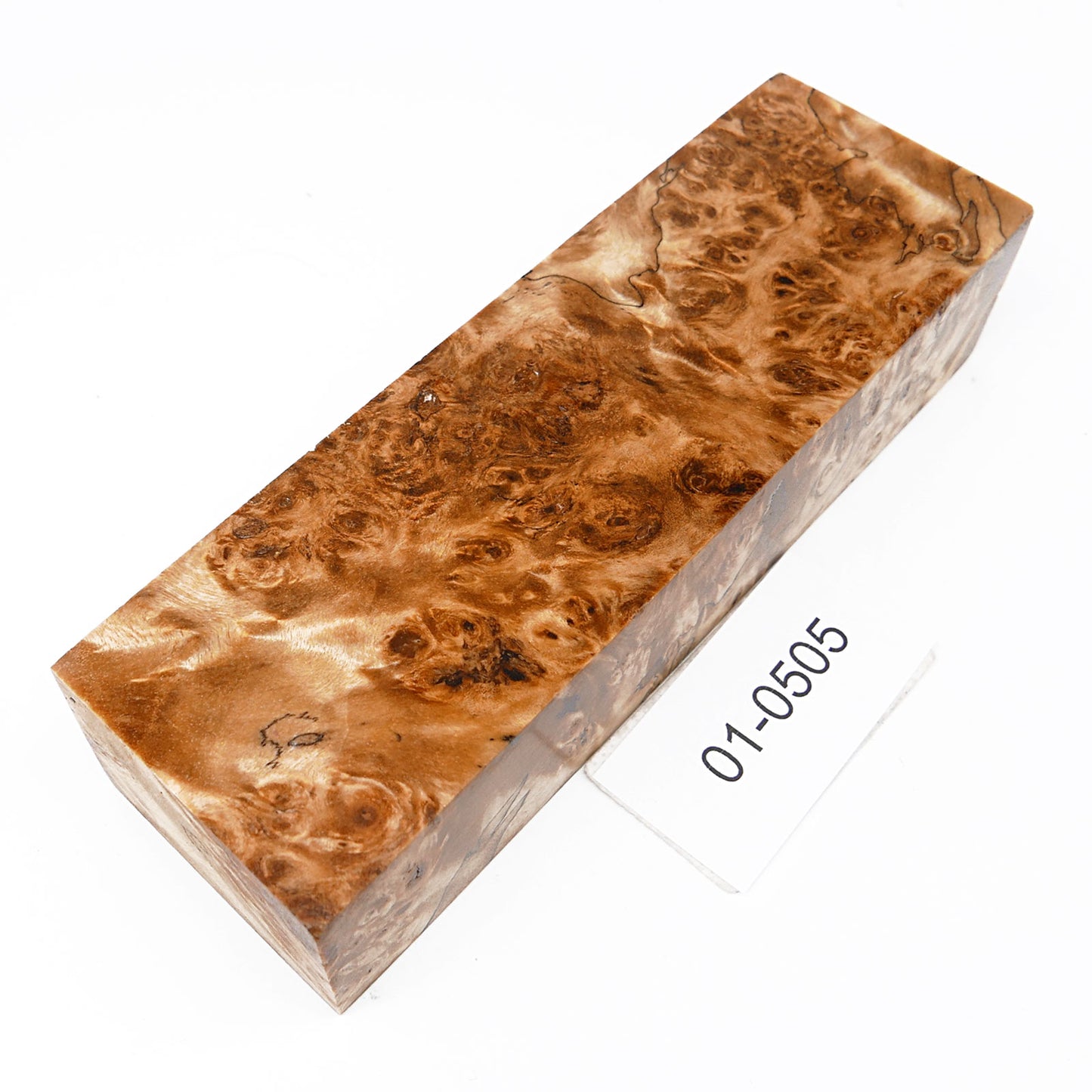 POPLAR BURL STABILIZED WOOD KNIFE BLOCK 01-0505