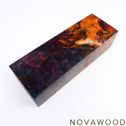 CHESTNUT BURL STABILIZED WOOD KNIFE SCALES 01-0728