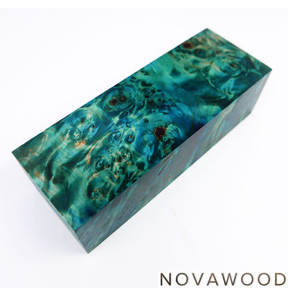 CHESTNUT BURL STABILIZED WOOD KNIFE SCALES 01-0730