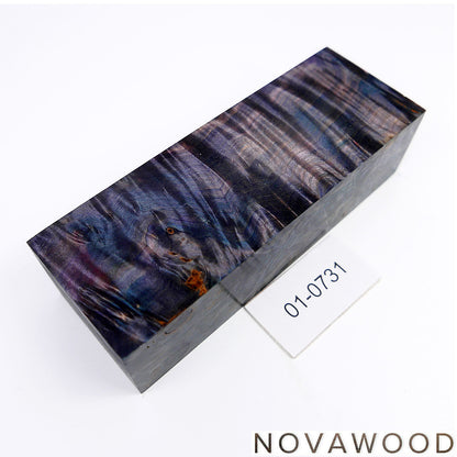 CHESTNUT BURL STABILIZED WOOD KNIFE SCALES 01-0731