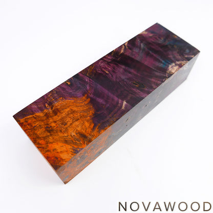 CHESTNUT BURL STABILIZED WOOD KNIFE SCALES 01-0732