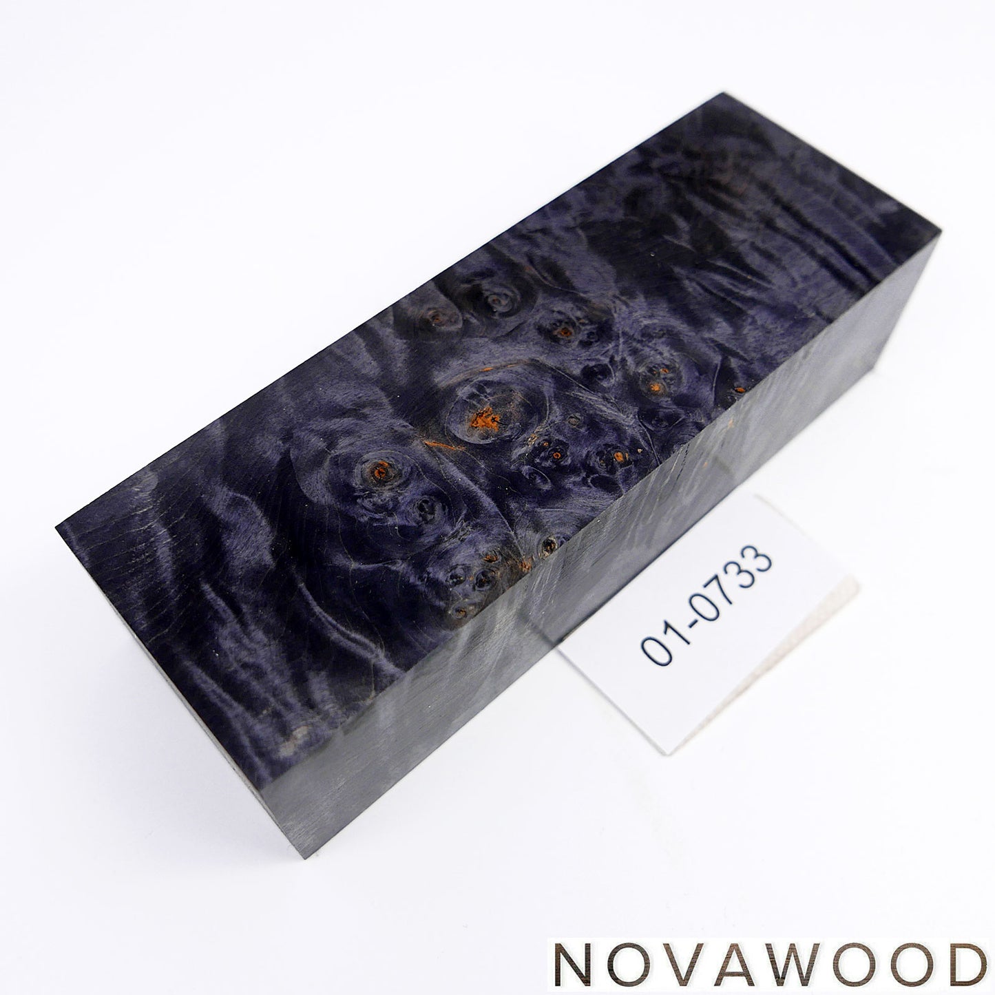 CHESTNUT BURL STABILIZED WOOD KNIFE SCALES 01-0733