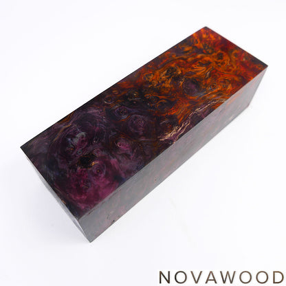 CHESTNUT BURL STABILIZED WOOD KNIFE SCALES 01-0734
