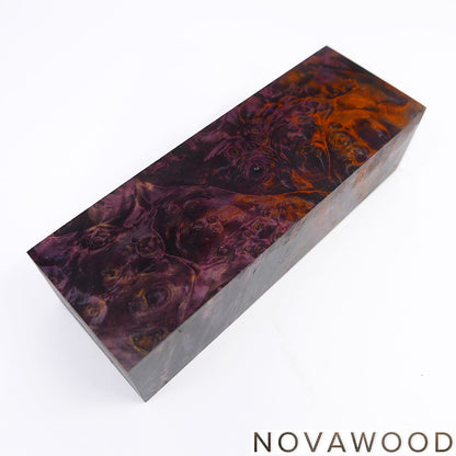 CHESTNUT BURL STABILIZED WOOD KNIFE SCALES 01-0737