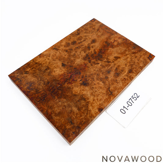 AMBOYNA SAPWOOD STABILIZED KNIFE WOOD SCALES 01-0752