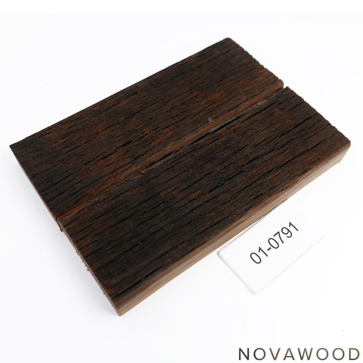 ANTIQUE OAK STABILIZED KNIFE WOOD SCALES 01-0791