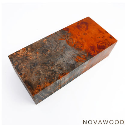 CHESTNUT BURL STABILIZED WOOD KNIFE BLOCK 01-0797
