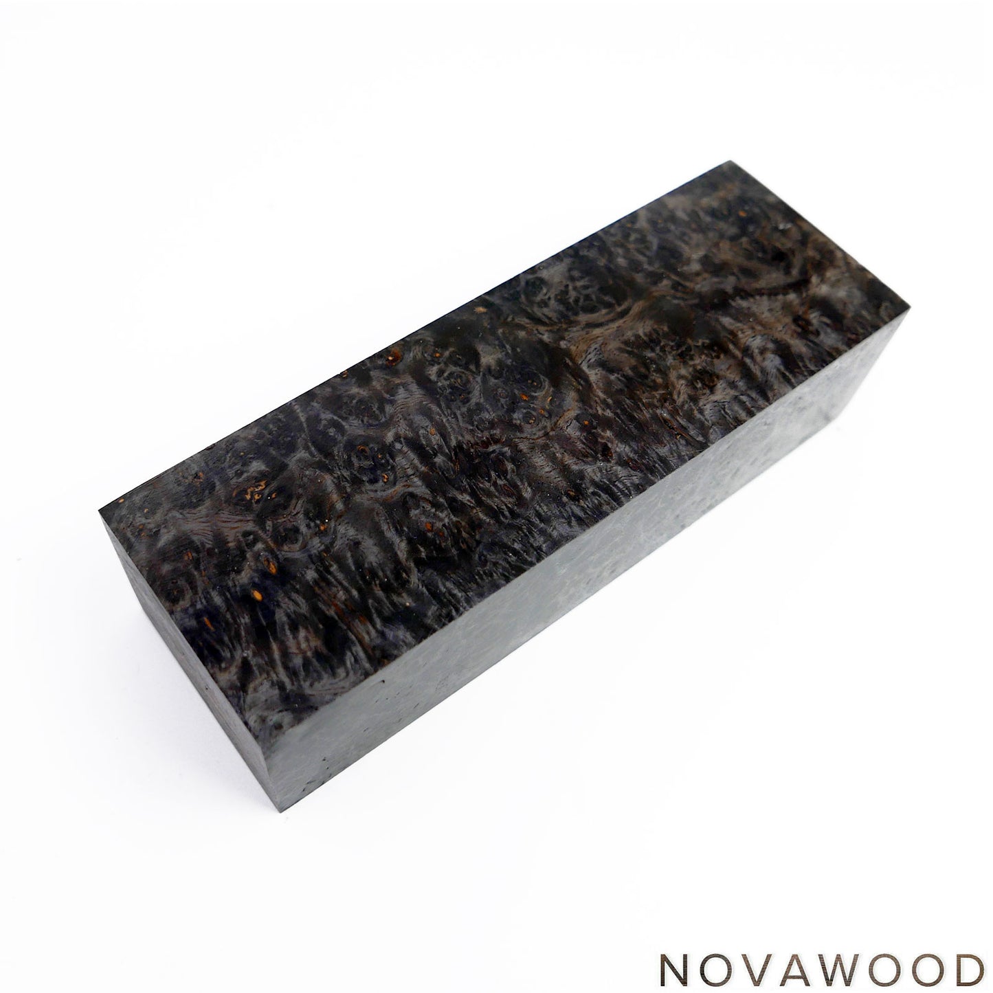 AMBOINA BURL STABILISIERT HOLZ MESSER BLOCK 01-0815
