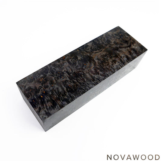 AMBOINA BURL STABILISIERT HOLZ MESSER BLOCK 01-0815