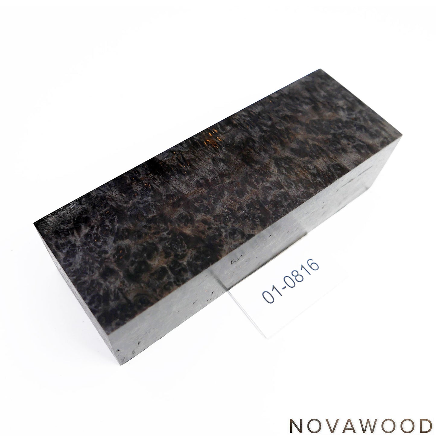 AMBOINA BURL STABILISIERT HOLZ MESSER BLOCK 01-0816