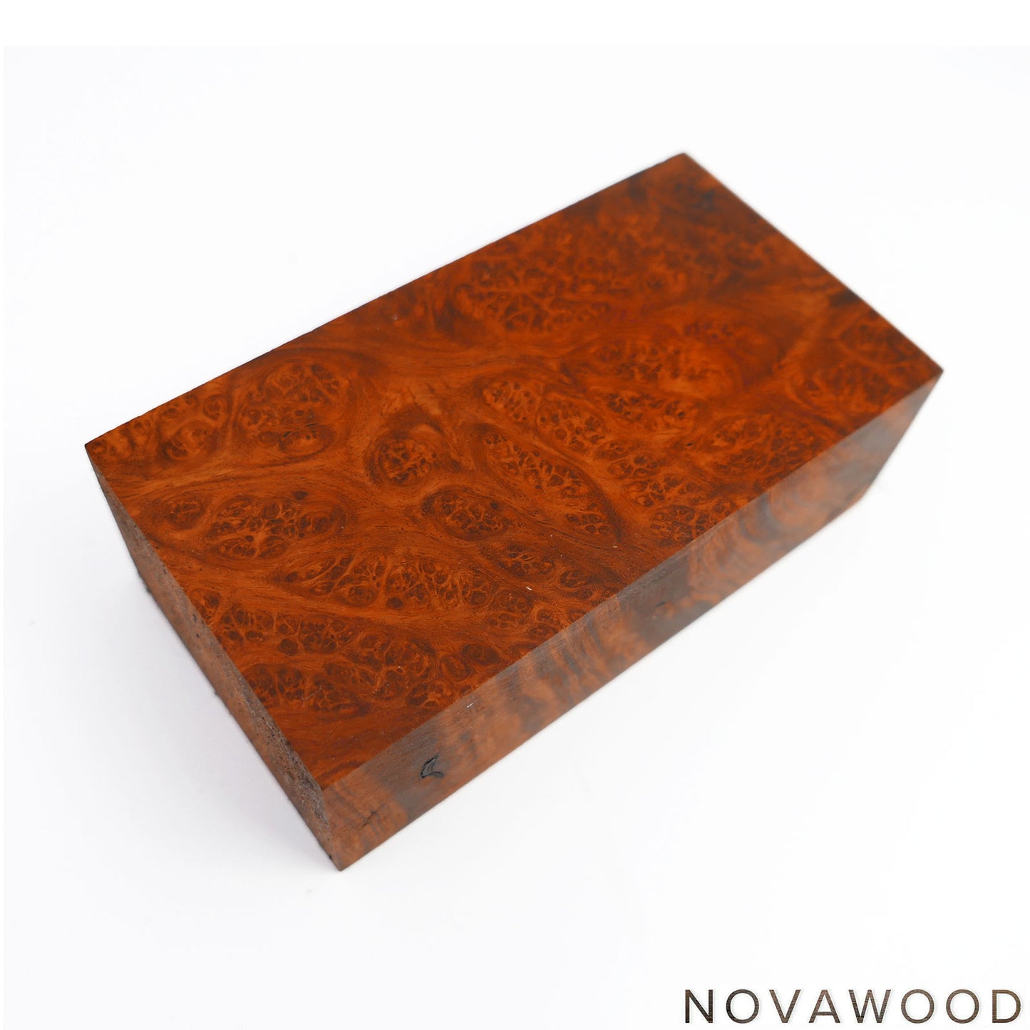 AMBOINA BURL STABILISIERT HOLZ MESSER BLOCK 01-0817