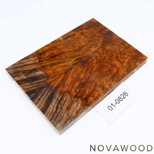 AMBOYNA SAPWOOD STABILIZED KNIFE WOOD SCALES 01-0826