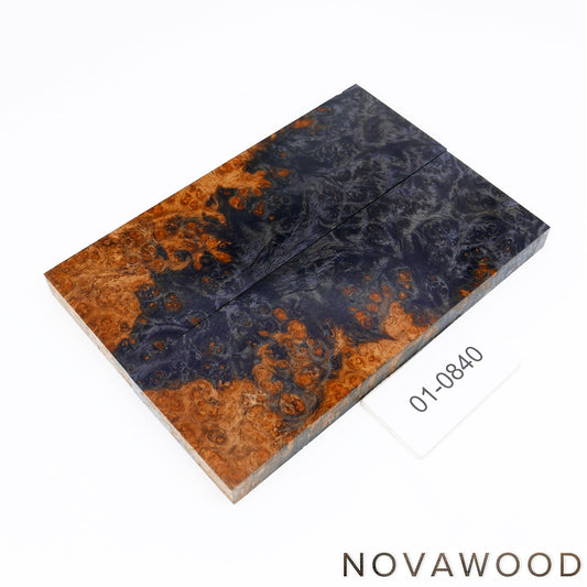 AMBOYNA SAPWOOD STABILIZED KNIFE WOOD SCALES 01-0840