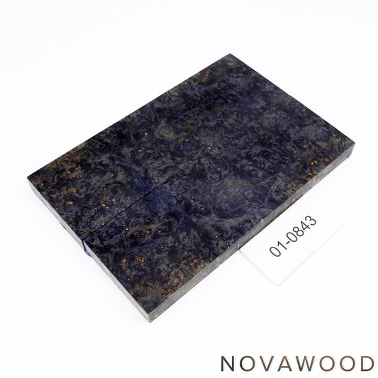 AMBOYNA SAPWOOD STABILIZED KNIFE WOOD SCALES 01-0843