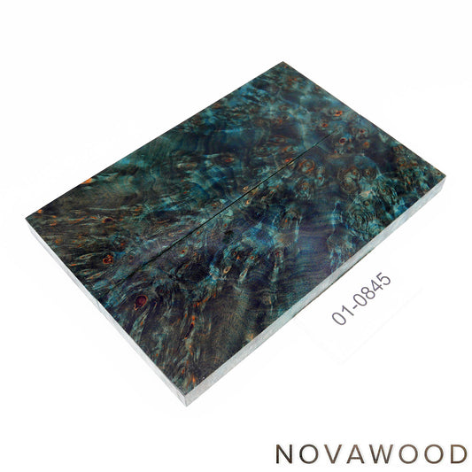 AMBOYNA SAPWOOD STABILIZED KNIFE WOOD SCALES 01-0845