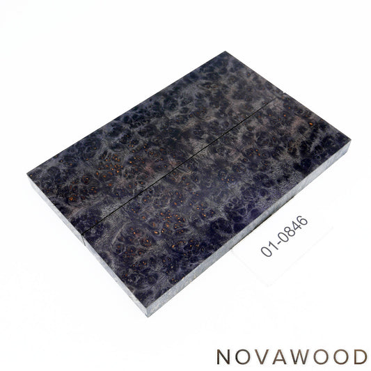 AMBOYNA SAPWOOD STABILIZED KNIFE WOOD SCALES 01-0846