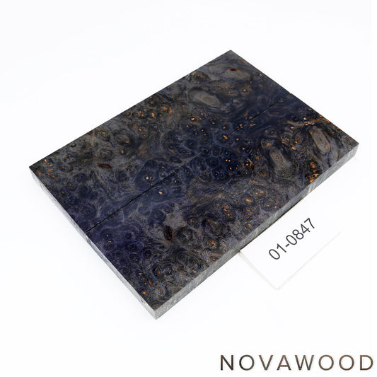 AMBOYNA SAPWOOD STABILIZED KNIFE WOOD SCALES 01-0847