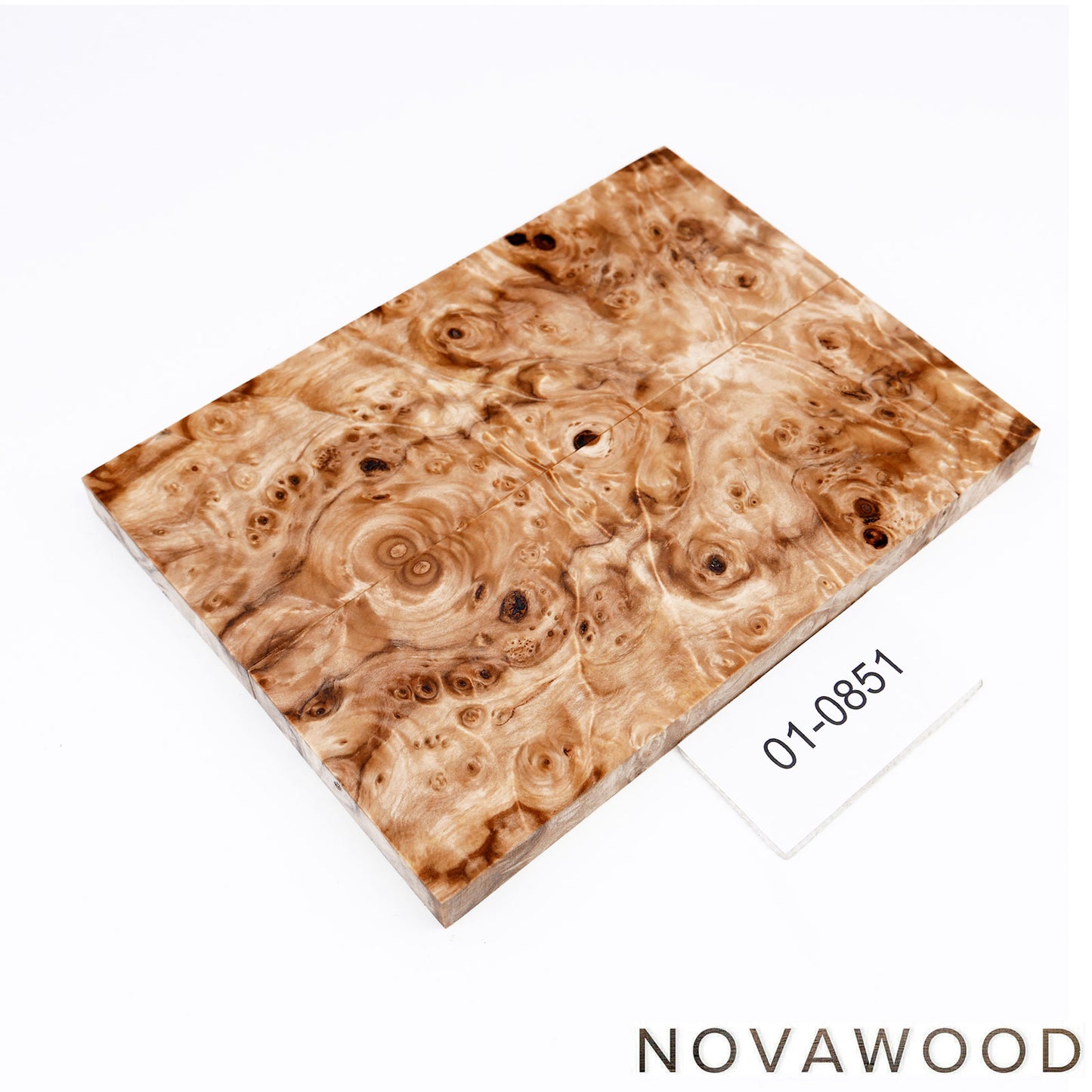 KASTANIE MASER STABILISIERT MESSER HOLZ SCHALENPAAR 01-0851
