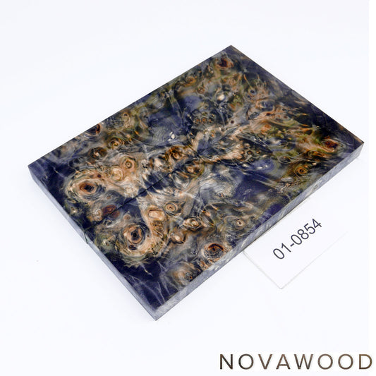 CHESTNUT BURL STABILIZED WOOD KNIFE SCALES 01-0854