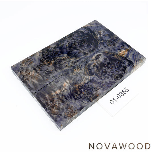CHESTNUT BURL STABILIZED WOOD KNIFE SCALES 01-0855