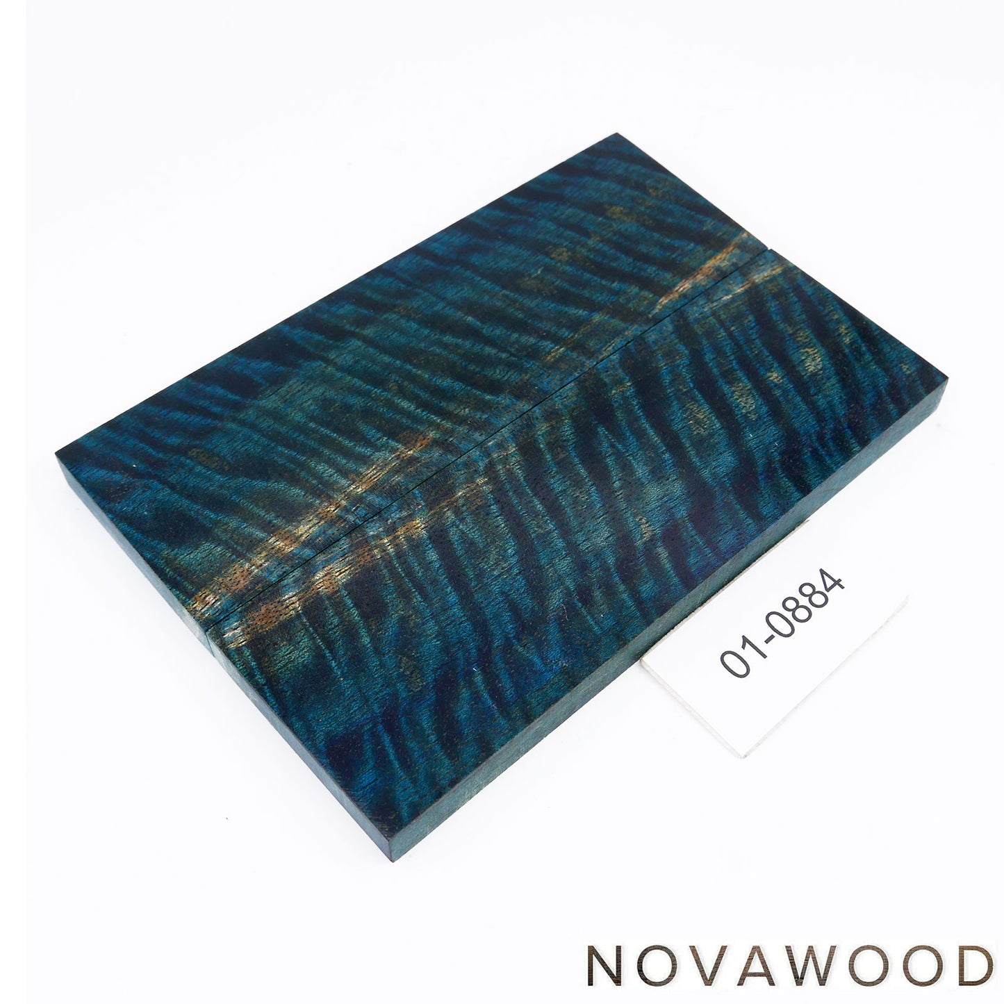 CURLY MANGO STABILIZED WOOD KNIFE SCALES 01-0884