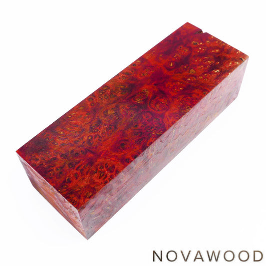 AMBOINA BURL STABILISIERT HOLZ MESSER BLOCK 01-0901