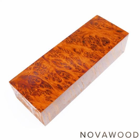 AMBOINA BURL STABILISIERT HOLZ MESSER BLOCK 01-0902