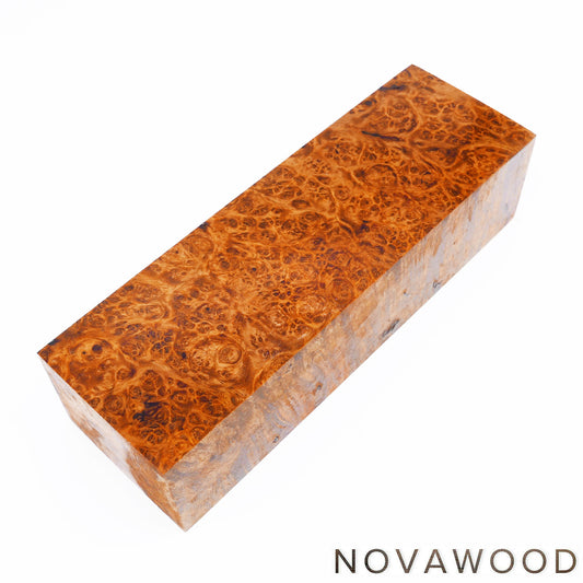 AMBOINA BURL STABILISIERT HOLZ MESSER BLOCK 01-0903