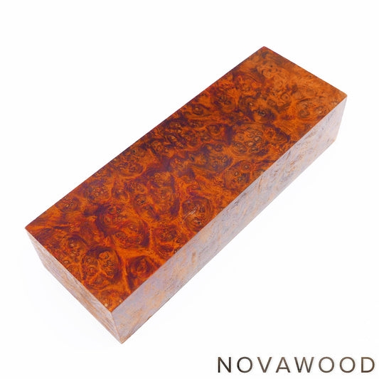 AMBOINA BURL STABILISIERT HOLZ MESSER BLOCK 01-0904