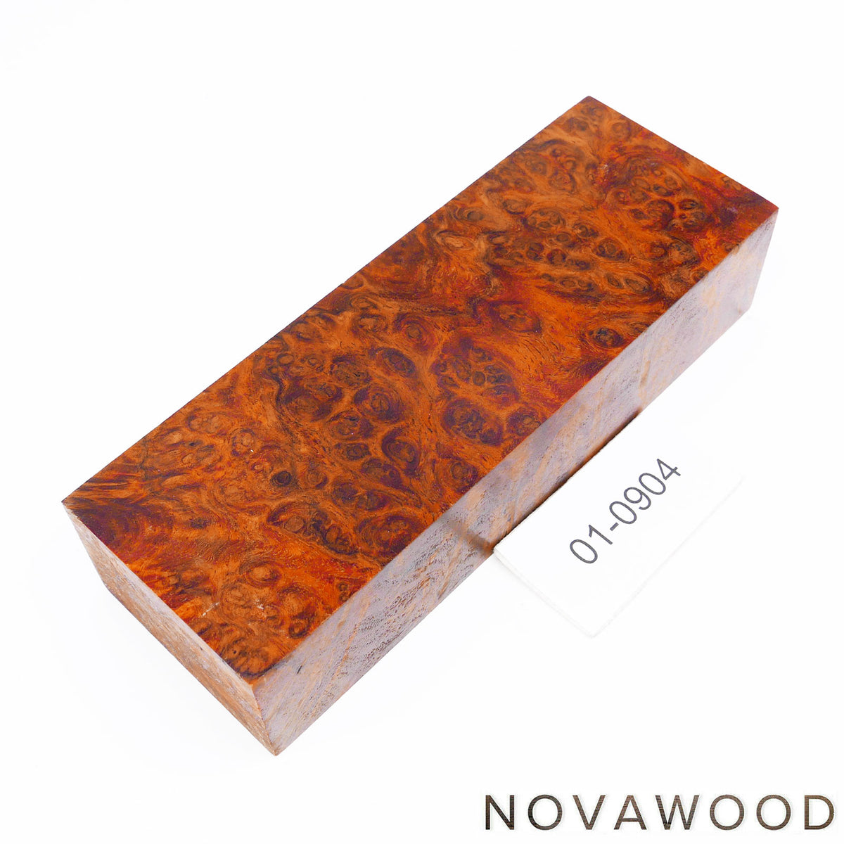 AMBOINA BURL STABILISIERT HOLZ MESSER BLOCK 01-0904