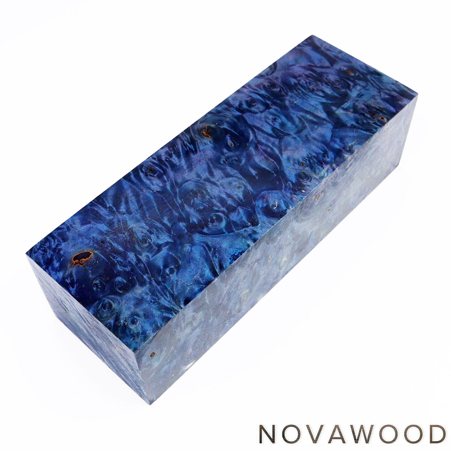 CHESTNUT BURL STABILIZED WOOD KNIFE BLOCK 01-0906