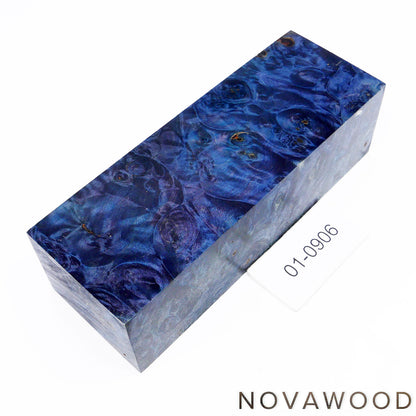 CHESTNUT BURL STABILIZED WOOD KNIFE BLOCK 01-0906